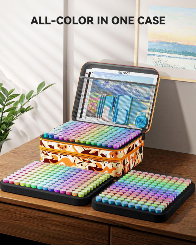 Contenedor de almacenamiento ARTDOT de 420 compartimentos para kits de arte con diamantes
