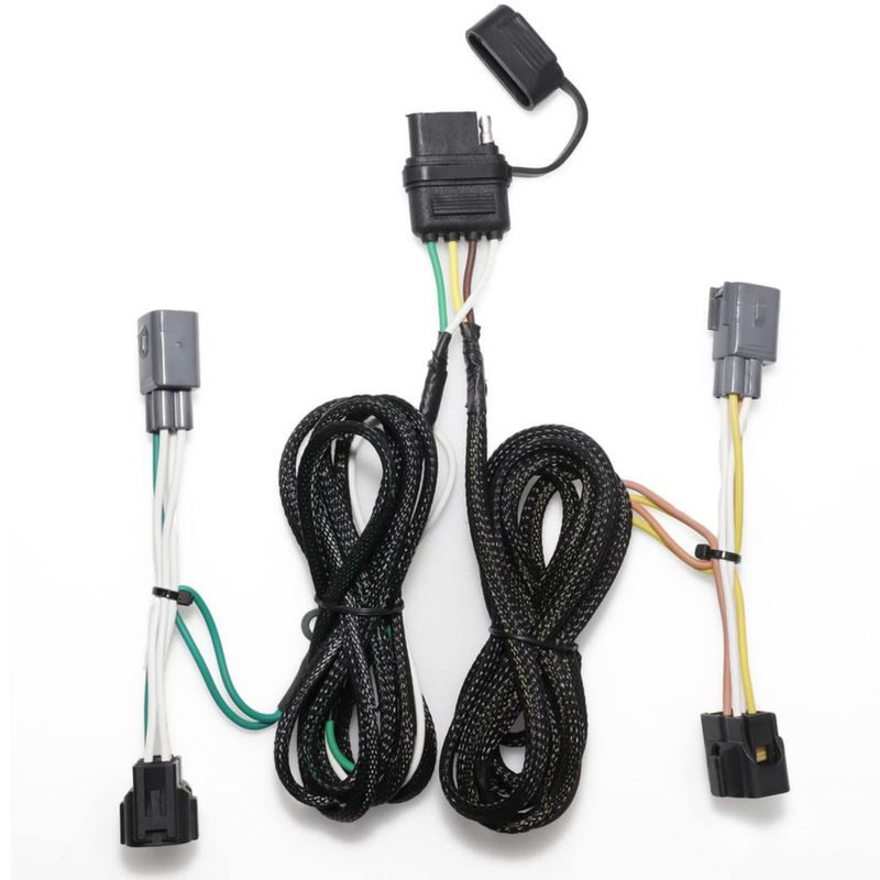 Arnés de cableado plano de 4 vías MECMO 200 cm para Jeep Wrangler TJ 1998‑2006