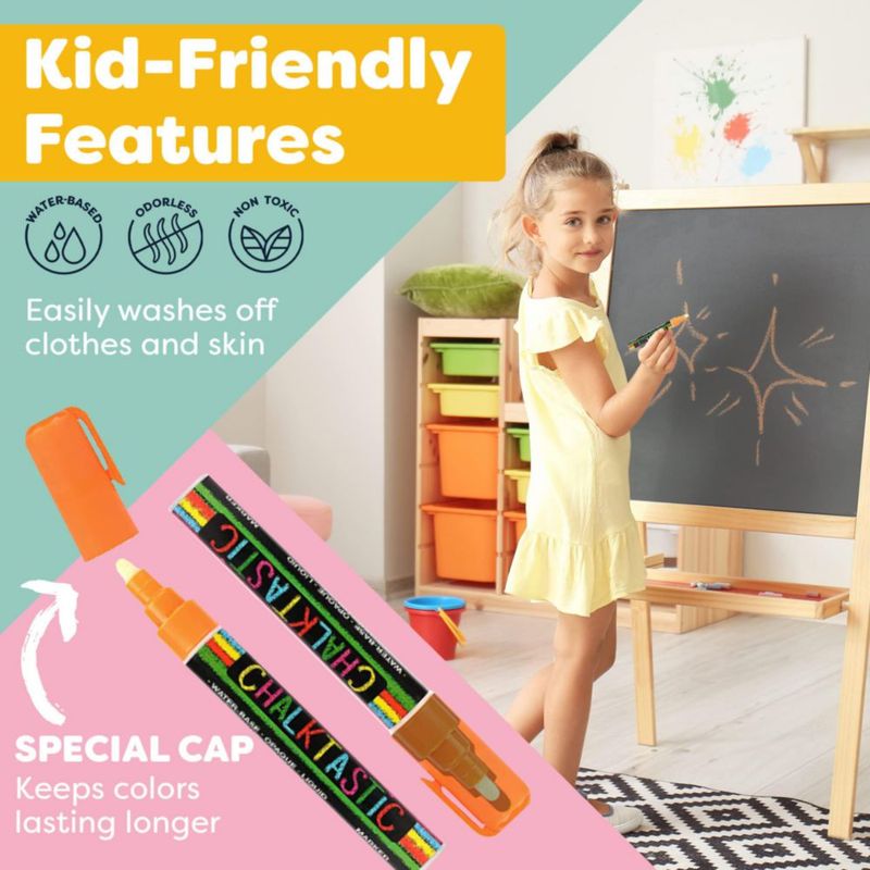 Marcadores de tiza Chalktastic set de 8 lavables