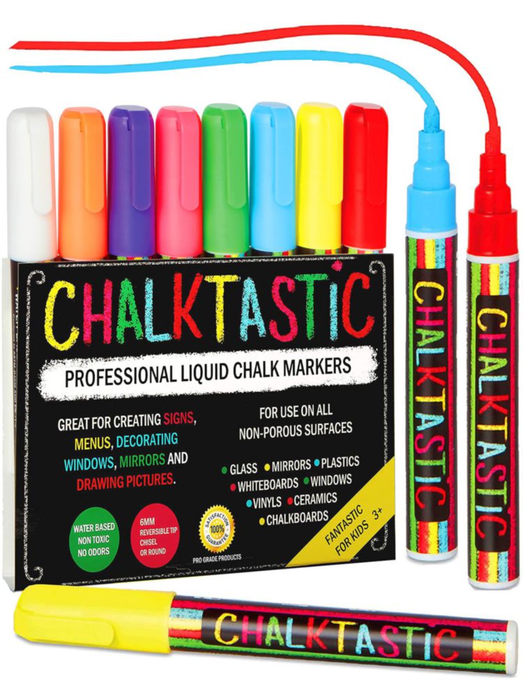 Marcadores de tiza Chalktastic set de 8 lavables