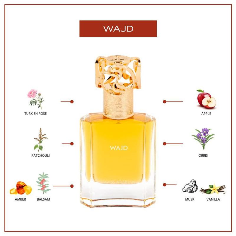 Perfume Swiss Arabian Wajd Eau de Parfum para mujer 50 ml