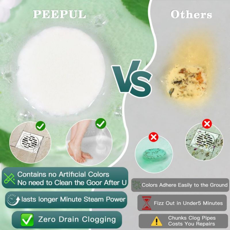 Peepul Aromaterapia: Pack de 10 pastillas aromáticas para ducha