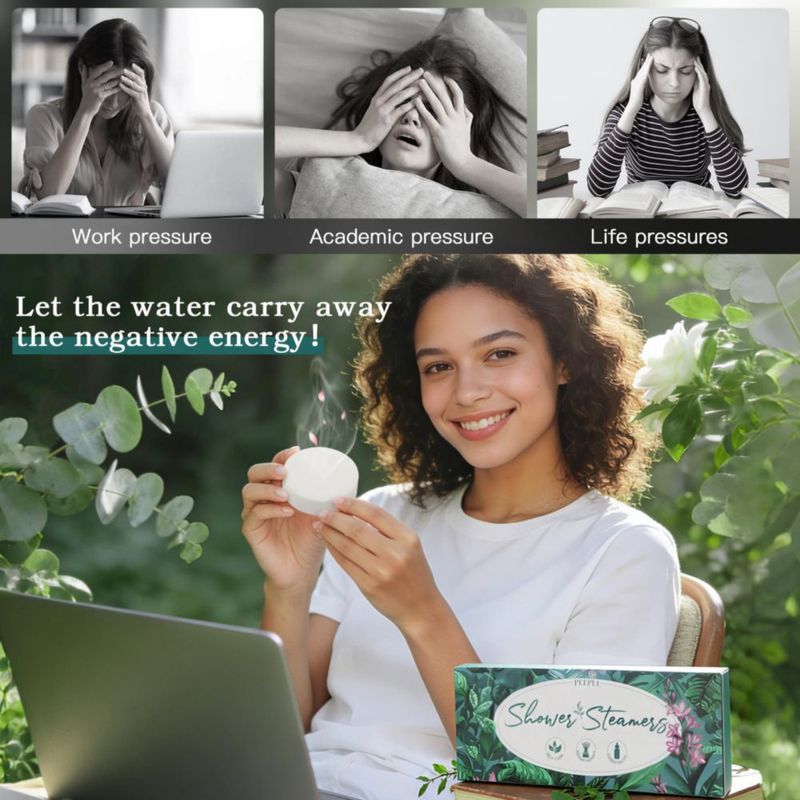 Peepul Aromaterapia: Pack de 10 pastillas aromáticas para ducha