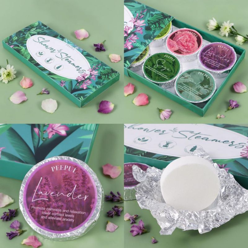 Peepul Aromaterapia: Pack de 10 pastillas aromáticas para ducha
