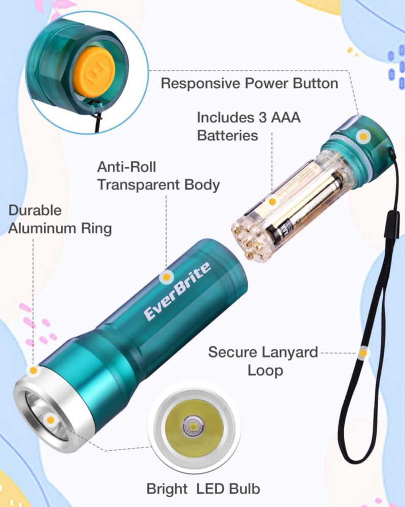 Linterna EverBrite Azul 3 Modos con Baterías Incluidas
