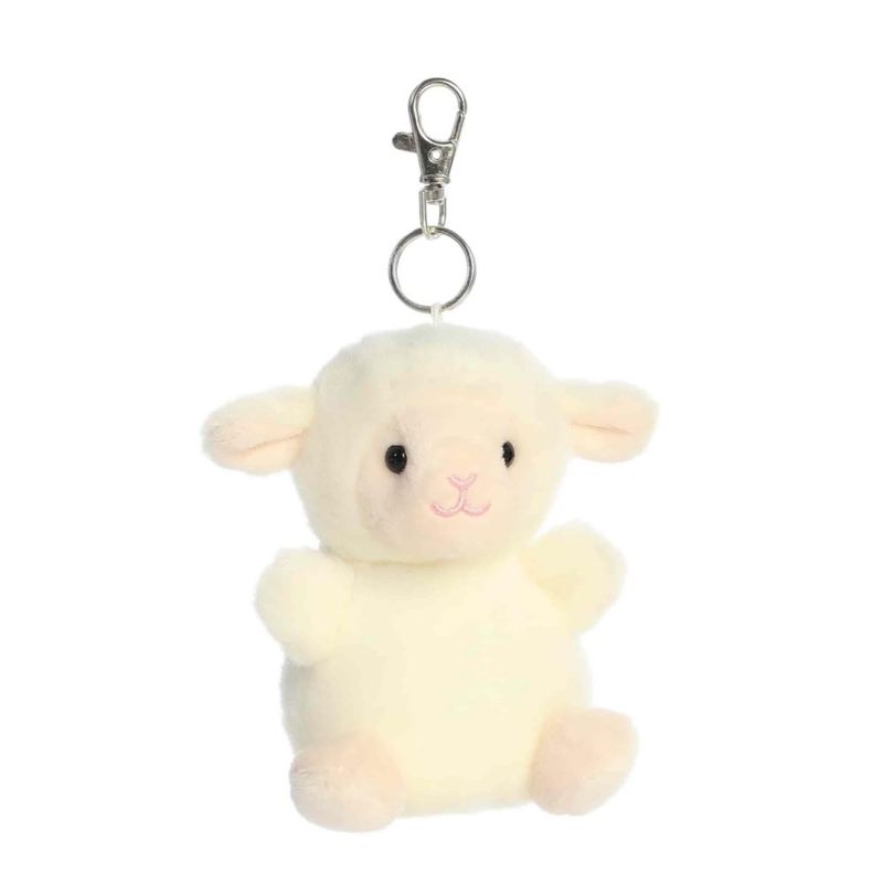 Figura de juguete Aurora Corderito de peluche con clip 10 cm