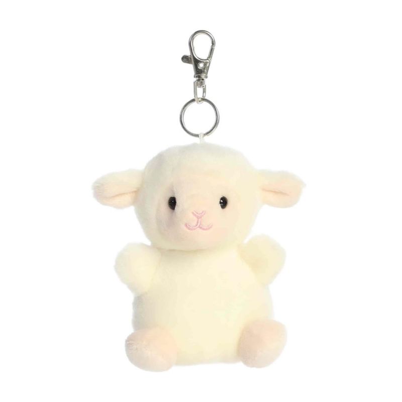 Figura de juguete Aurora Corderito de peluche con clip 10 cm