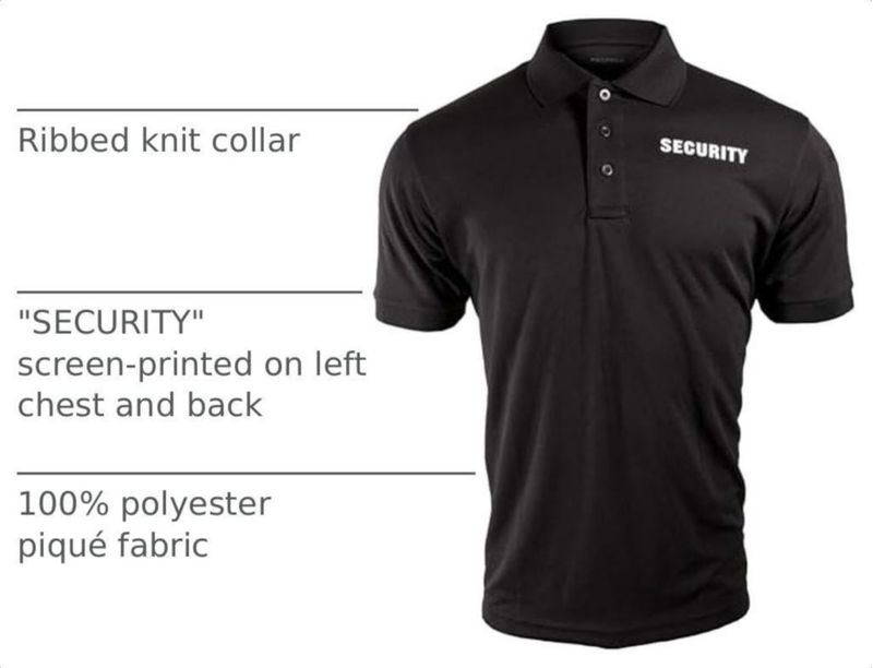 CAMISETA Propper F5855 Polo de Seguridad Negro XXL