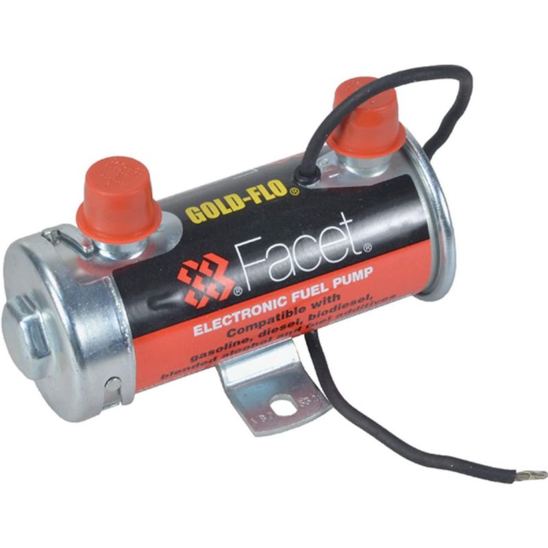 Bomba de combustible Facet 12 V 1/4" NPT 65‑8 psi Tapa roja