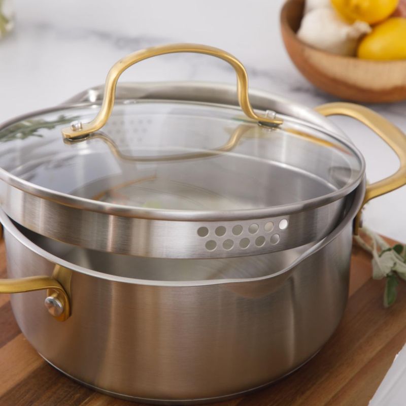 Juego de Utensilios de Cocina Oster 10 Piezas Acero Inoxidable Dorado