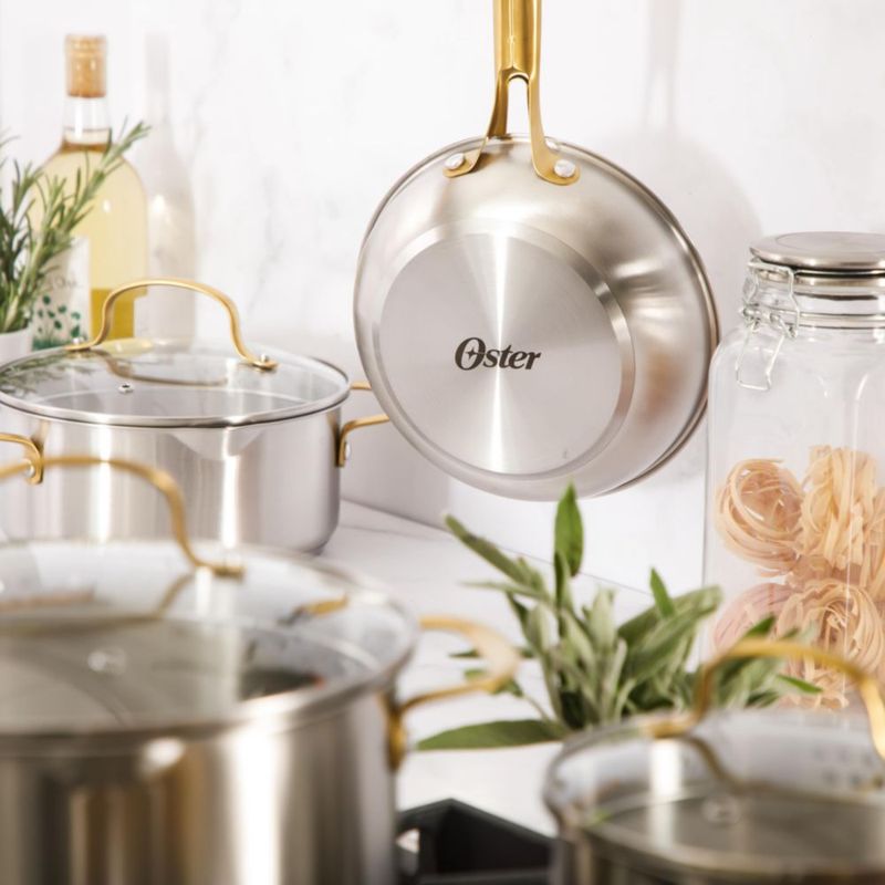Juego de Utensilios de Cocina Oster 10 Piezas Acero Inoxidable Dorado