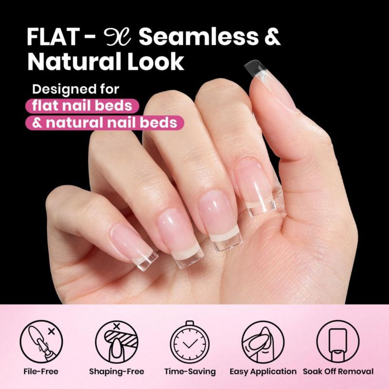 Puntas de uñas de gel Beetles Gel Polish – 320 piezas 16 tamaños