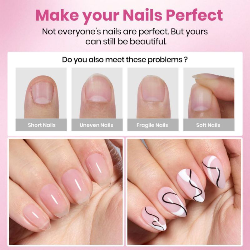 Puntas de uñas de gel Beetles Gel Polish – 320 piezas 16 tamaños