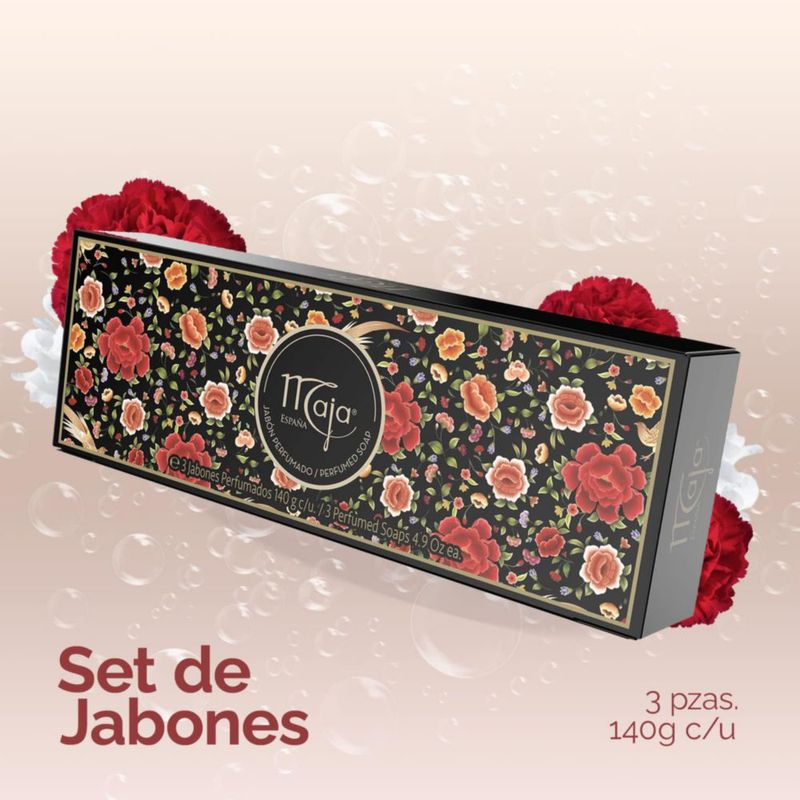 Set de jabón Maja de Myrurgia para mujer 145 ml (3 unidades)