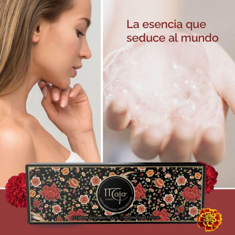 Set de jabón Maja de Myrurgia para mujer 145 ml (3 unidades)