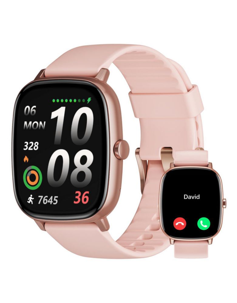 Reloj Inteligente HUAKUA GPS Rosa con Llamada/Respuesta 1.95"