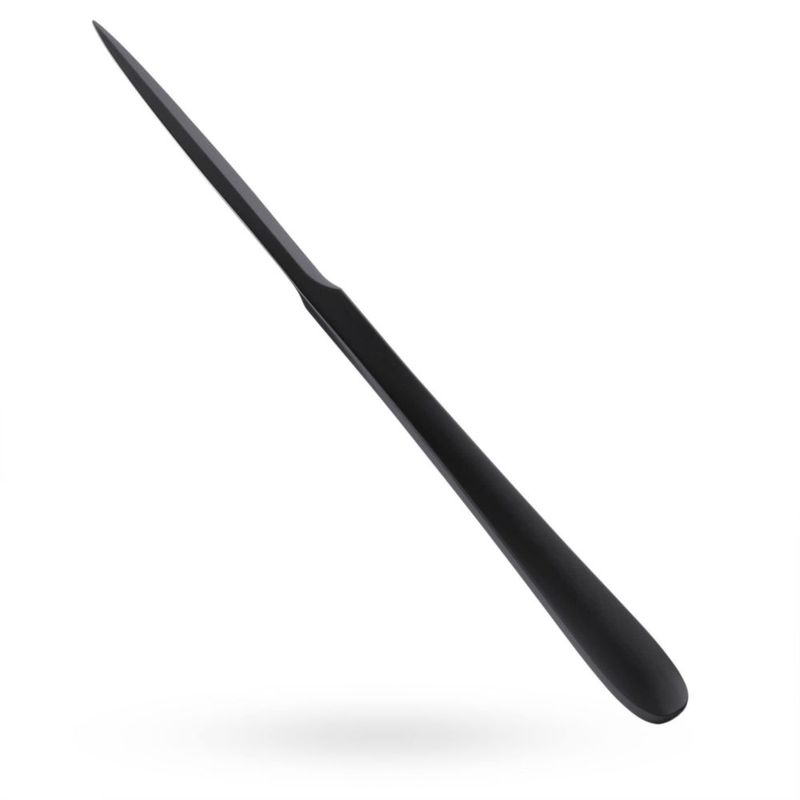 Abrecartas MUSROD 23 cm negro metal minimalista