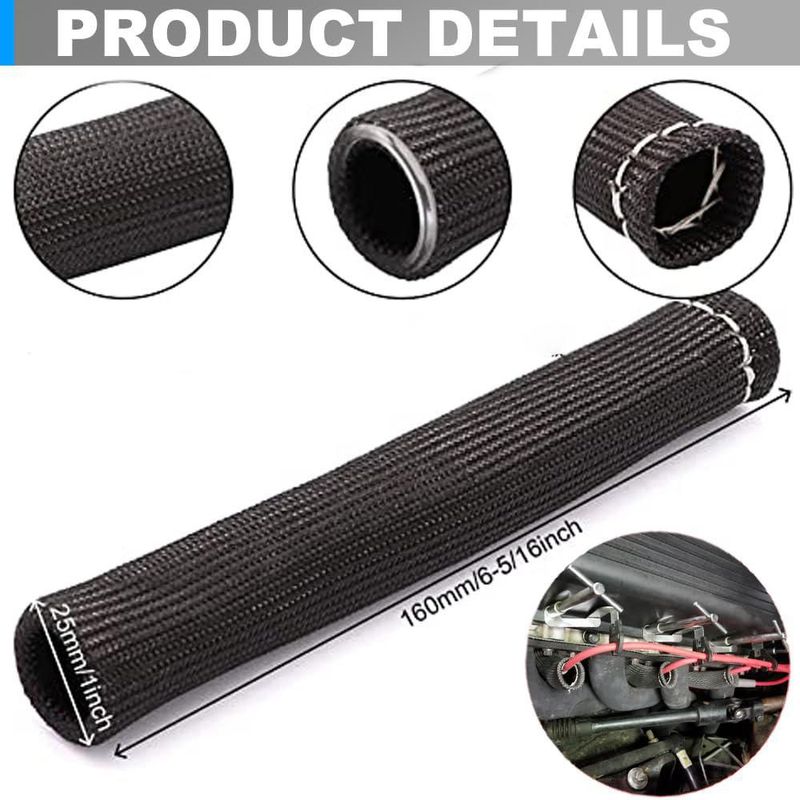 Escudo térmico para cables de bujía MAUTEMOWING 15 cm (paquete de 8)