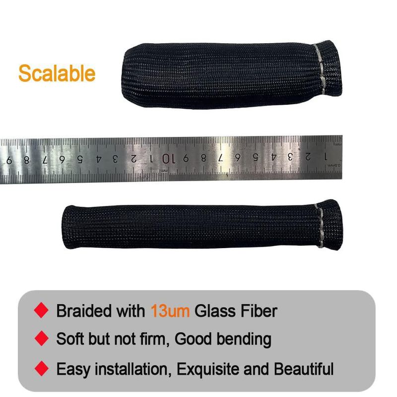 Escudo térmico para cables de bujía MAUTEMOWING 15 cm (paquete de 8)