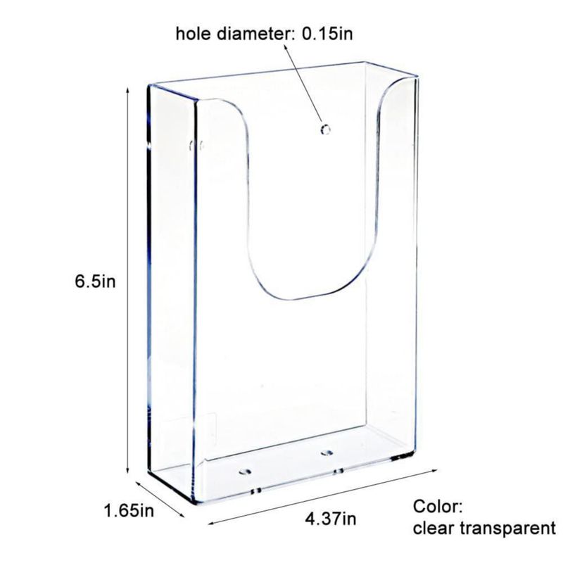 Portafolletos Sovoadur 11 x 4 x 17 cm Acrílico Transparente para Montaje en Pared