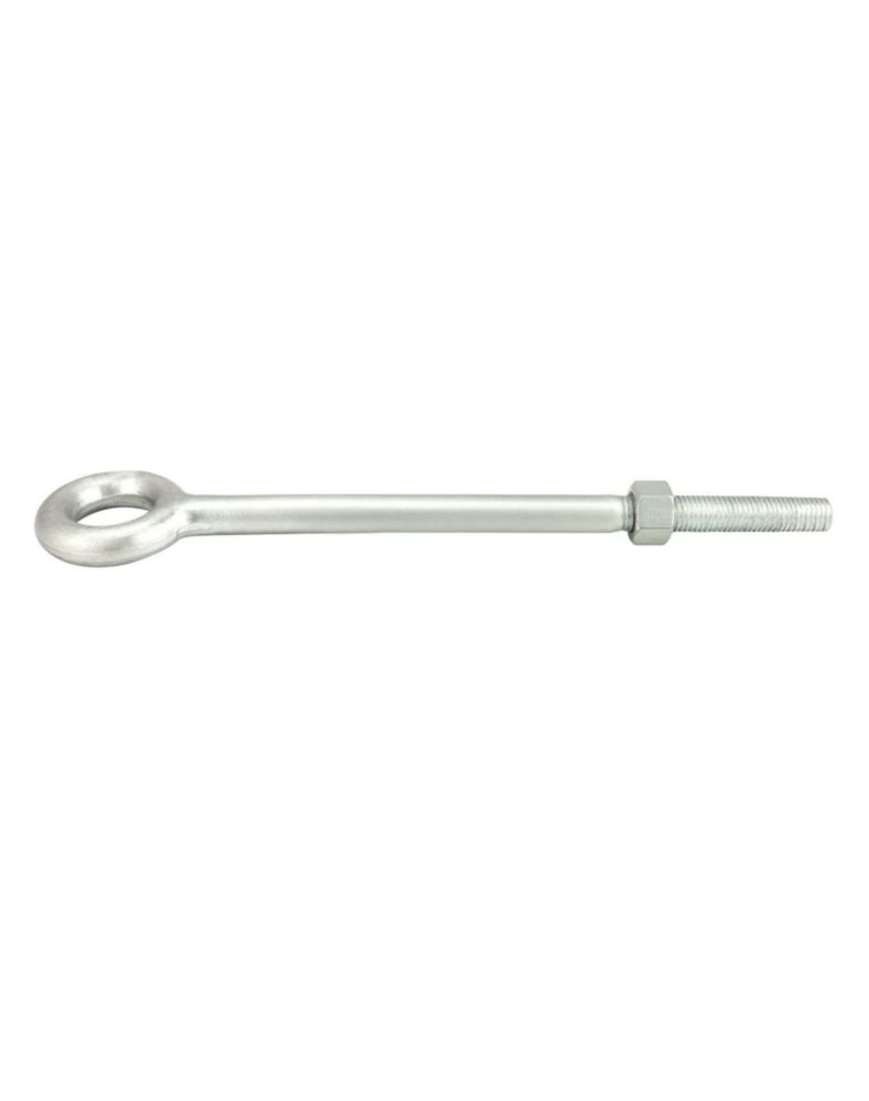 Perno de ojo QWORK 3/4" (19 cm) x 30 cm galvanizado - paquete de 2