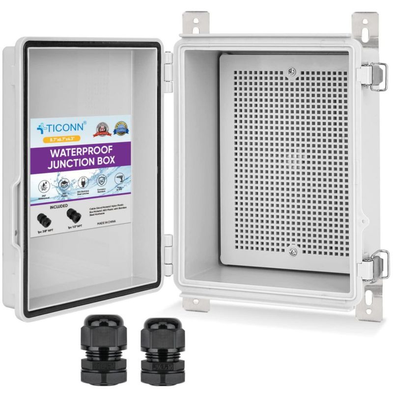 Caja eléctrica TICONN IP67 22x17x11 cm ABS para exteriores