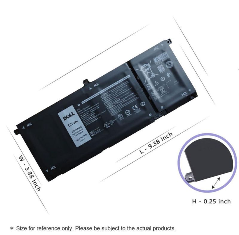 Batería OUTLANDWAY Dell H5CKD 53 Wh 15 V