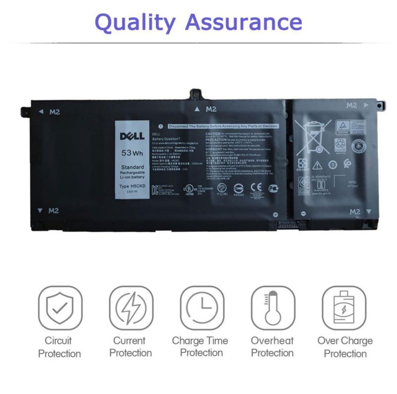 Batería OUTLANDWAY Dell H5CKD 53 Wh 15 V