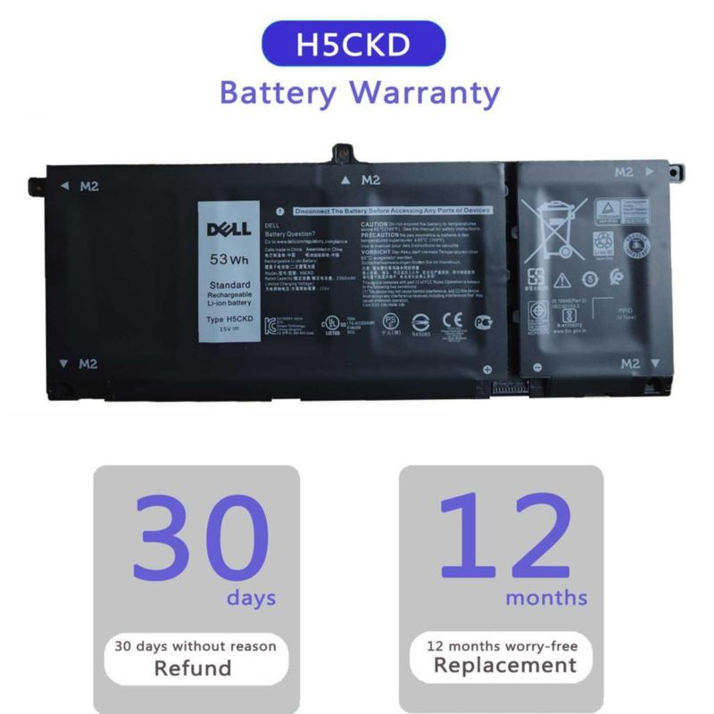 Batería OUTLANDWAY Dell H5CKD 53 Wh 15 V