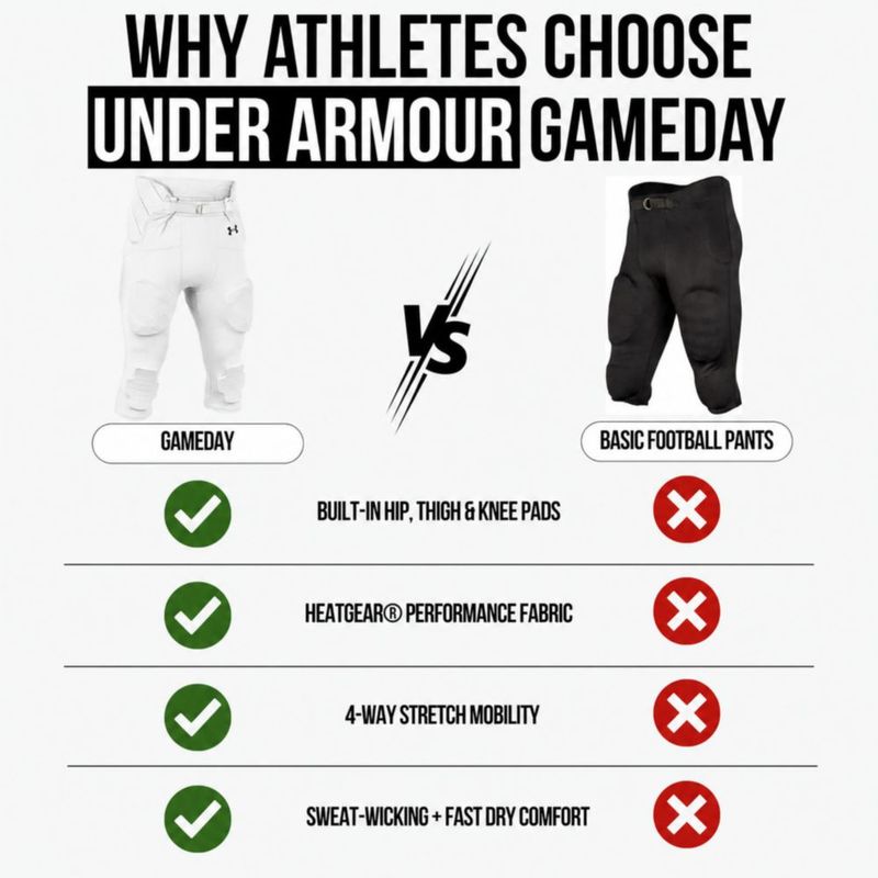 Pantalones Under Armour Game Day Adulto Talla Grande Blanco