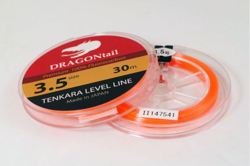 Línea de pesca DRAGONtail Tenkara 30 m Tamaño 3.5 Naranja