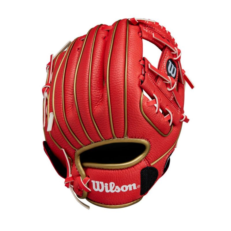 Guante de T‑Ball Wilson 23 cm Rojo/Oro para mano derecha