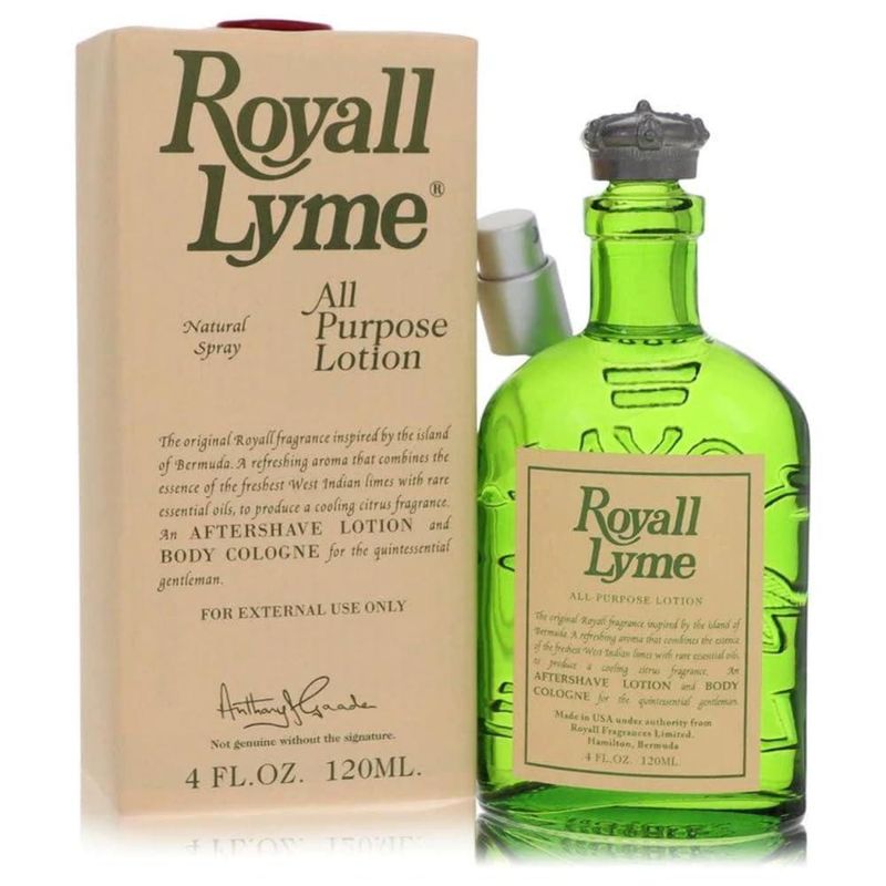 Loción y colonia para después del afeitado Royall Lyme para hombre 120 ml/240 ml
