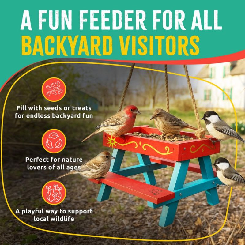 Kit DIY de Comedero para Pájaros con Mesa de Picnic SparkJump