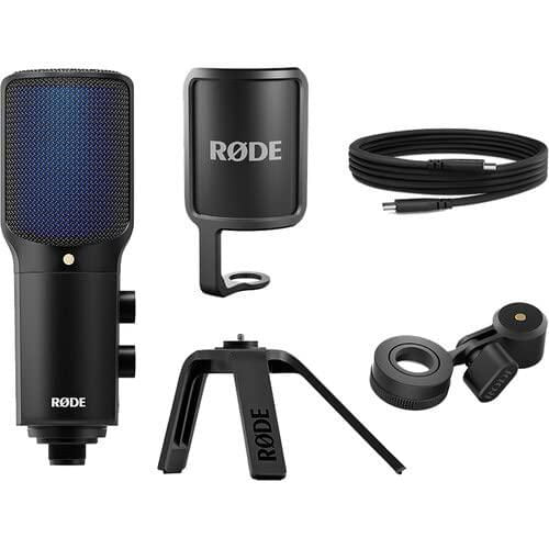 Micrófono StreamEye Rode NT-USB+ con USB-C – Paquete