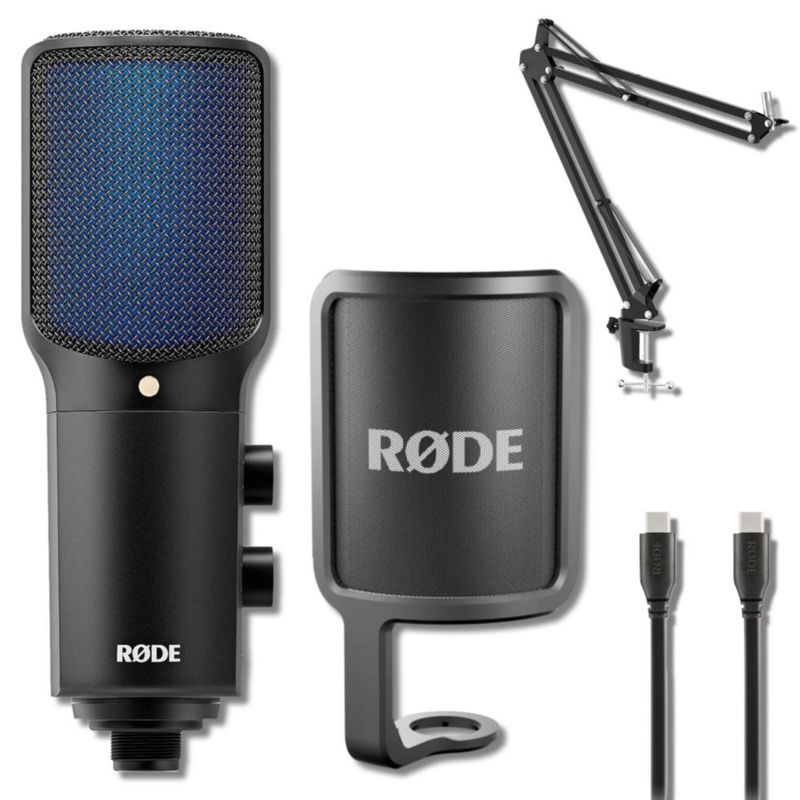 Micrófono StreamEye Rode NT-USB+ con USB-C – Paquete