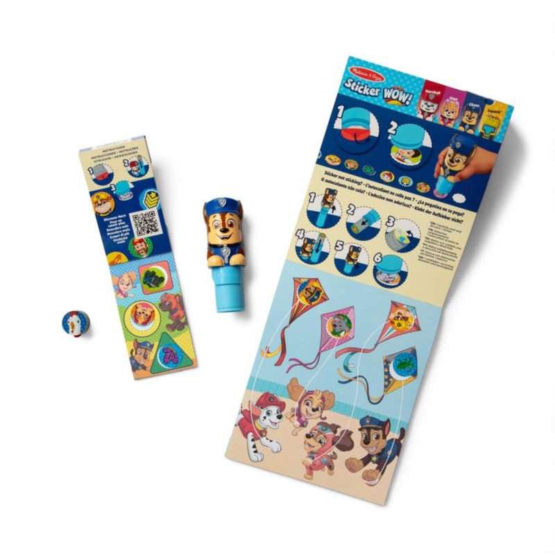 Libro de pegatinas Melissa & Doug PAW Patrol Chase WOW!