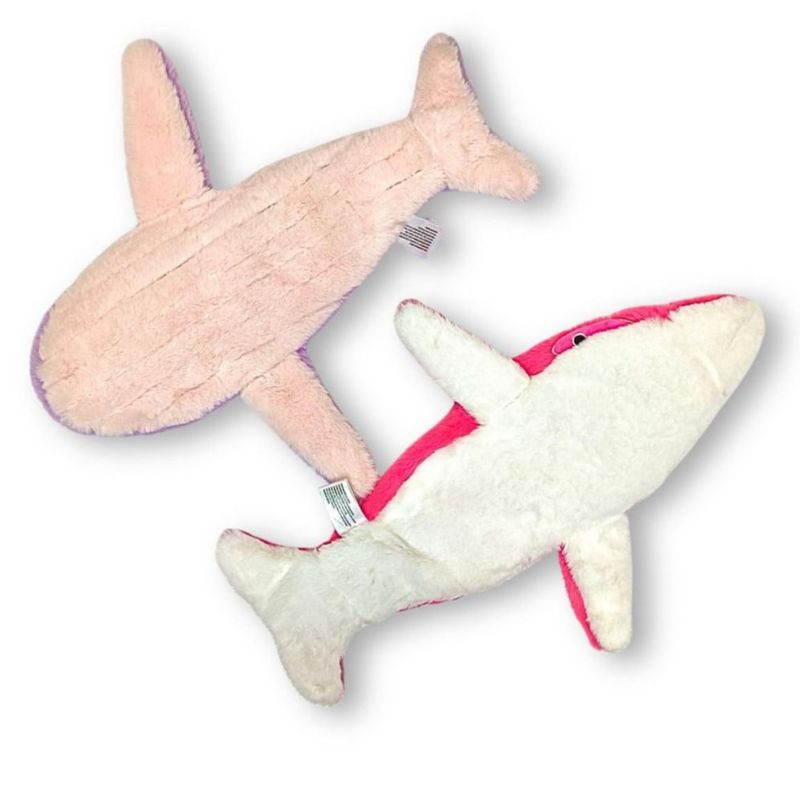 Juguete para perro Majestic Pals de peluche rosa grande con crujido