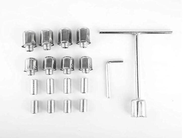 Tapas de rueda VICOJETOR 4 piezas 43 cm acero inoxidable para camión Dually