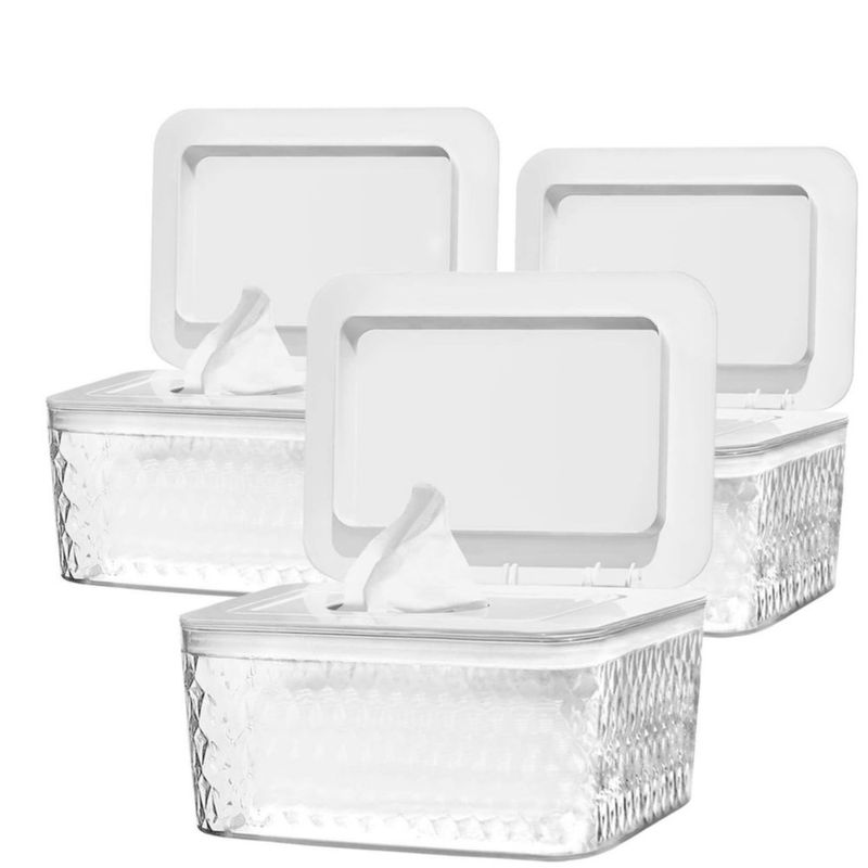 Dispensador de Toallitas HSWT Pack 3 a prueba de polvo y antideslizante