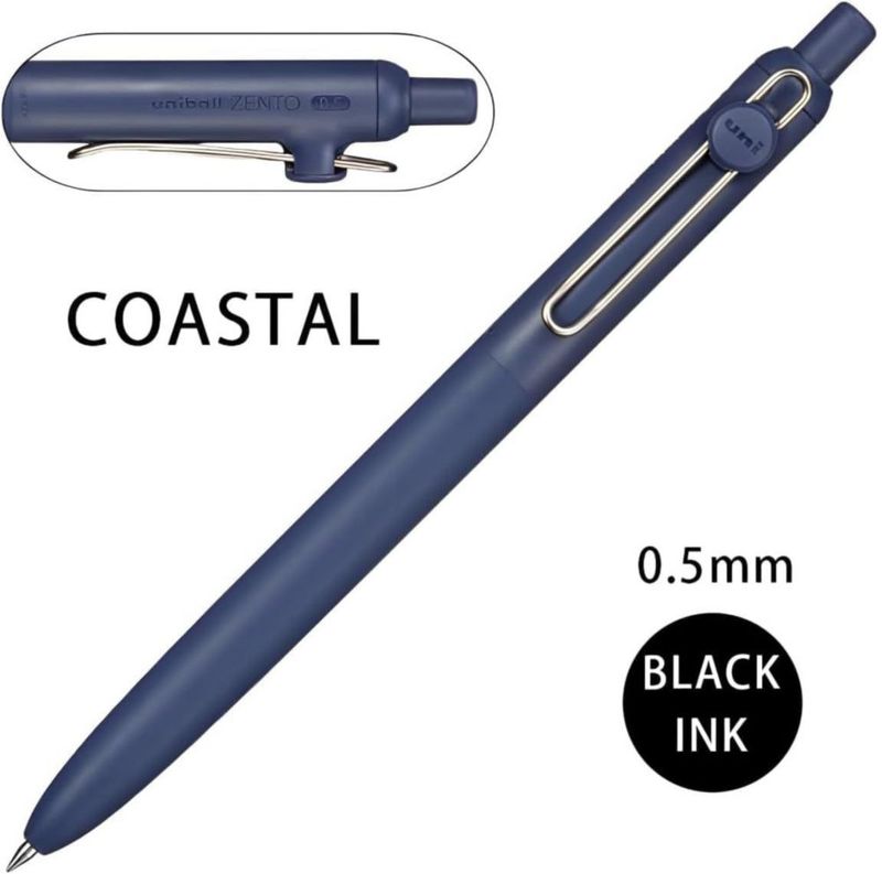 Bolígrafo Uniball ZENTO 0.5 mm Negro con Punta Táctil