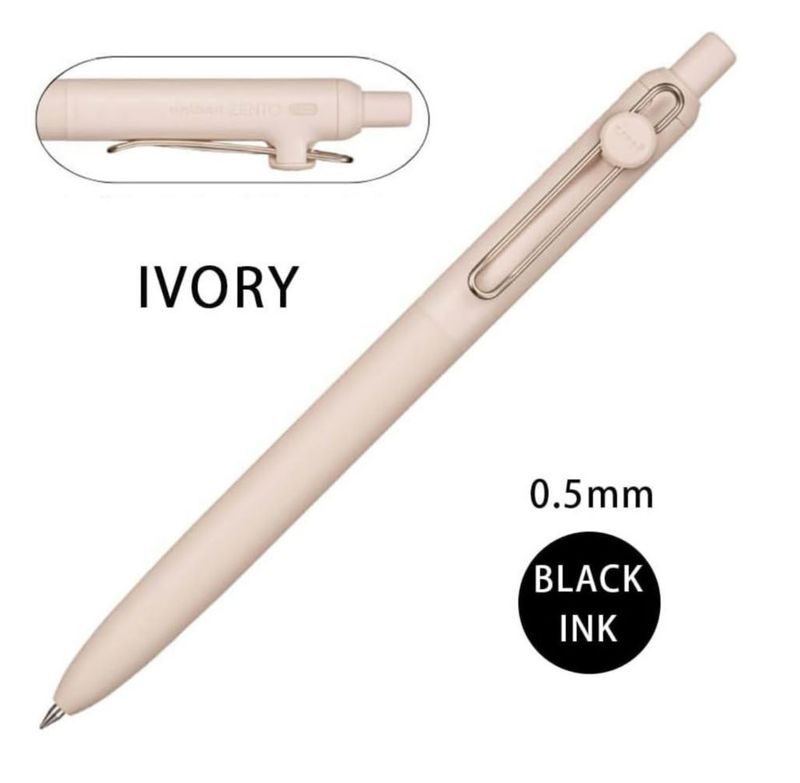 Bolígrafo Uniball ZENTO 0.5 mm Negro con Punta Táctil