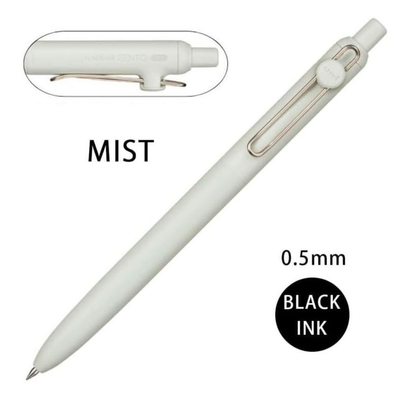 Bolígrafo Uniball ZENTO 0.5 mm Negro con Punta Táctil