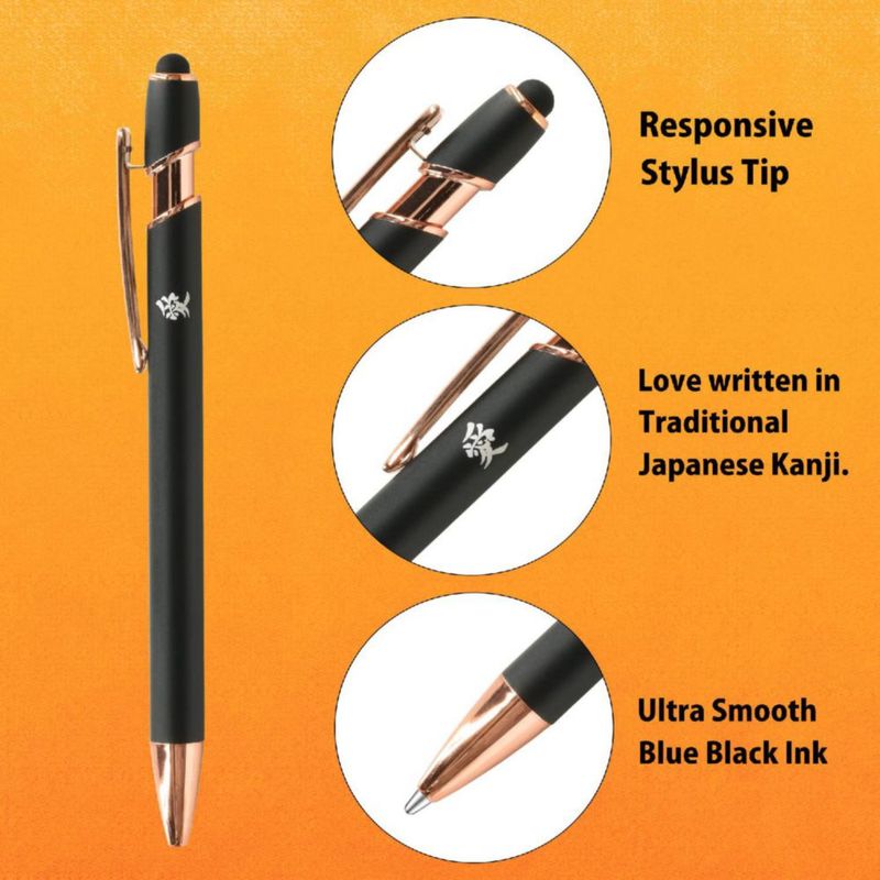 Bolígrafo Uniball ZENTO 0.5 mm Negro con Punta Táctil