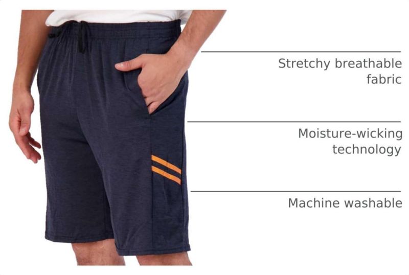 Shorts Deportivos Dry Fit Real Essentials Pack de 5