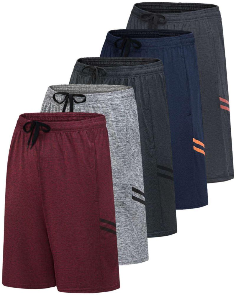 Shorts Deportivos Dry Fit Real Essentials Pack de 5