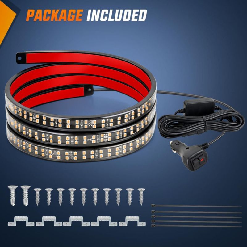 Luz de cola Nilight 150 cm Ámbar LED estroboscópica
