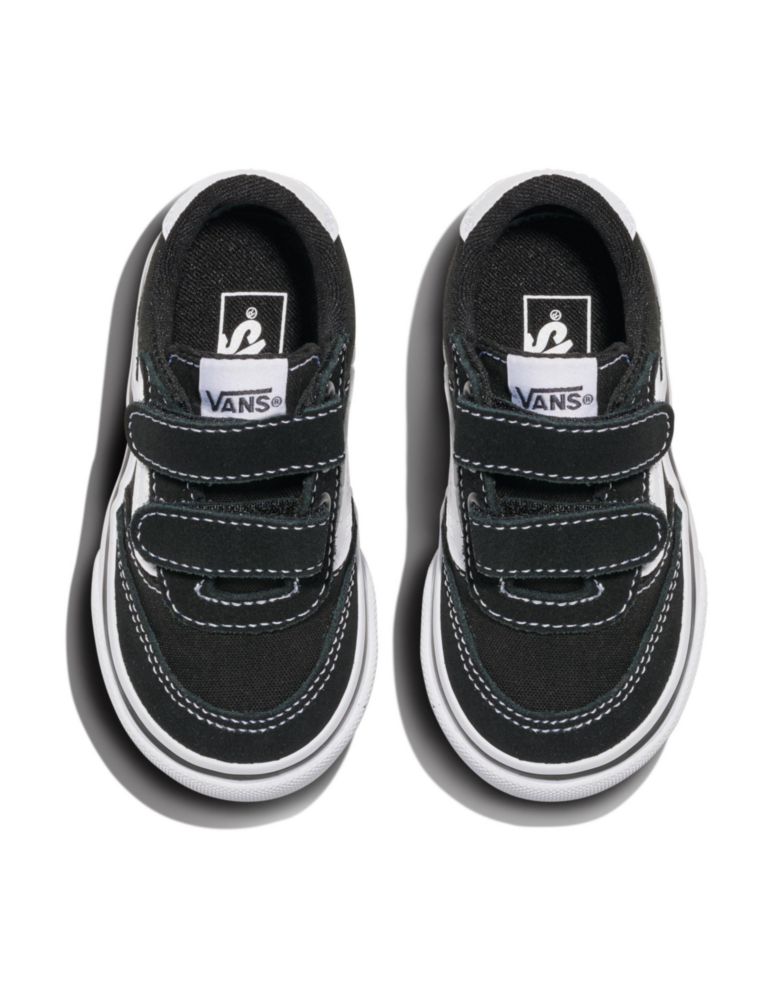 Zapatilla Vans Brooklyn LS V para Niños Negro/Blanco Talla 13