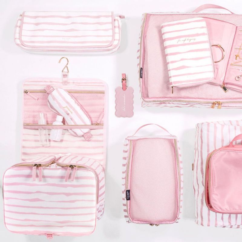 Organizador de herramientas para el cabello Kate Spade New York 15x10 cm Rayas