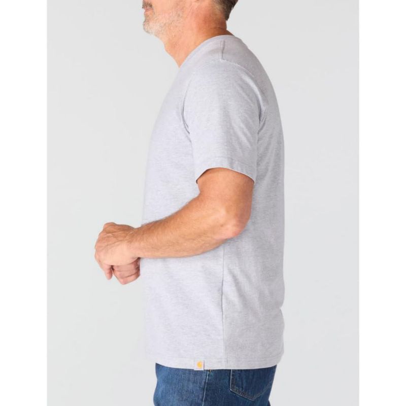 Camiseta Carhartt Gris Jaspeado Talla Grande